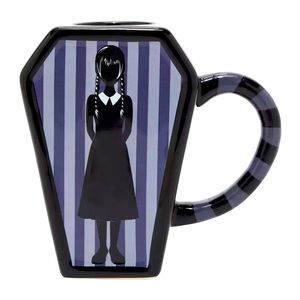 Wednesday  Adams Coffee Coffin Mug NWT 20 Oz